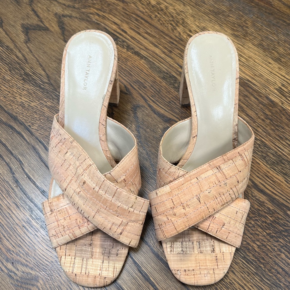 Ann Taylor Cork Block Heels
